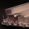 Aluminum gear pump housing cover prototype for the aerospace industry