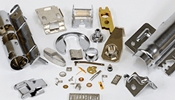 Assorted metal stampings for the telecommunications, defense and automotive industries